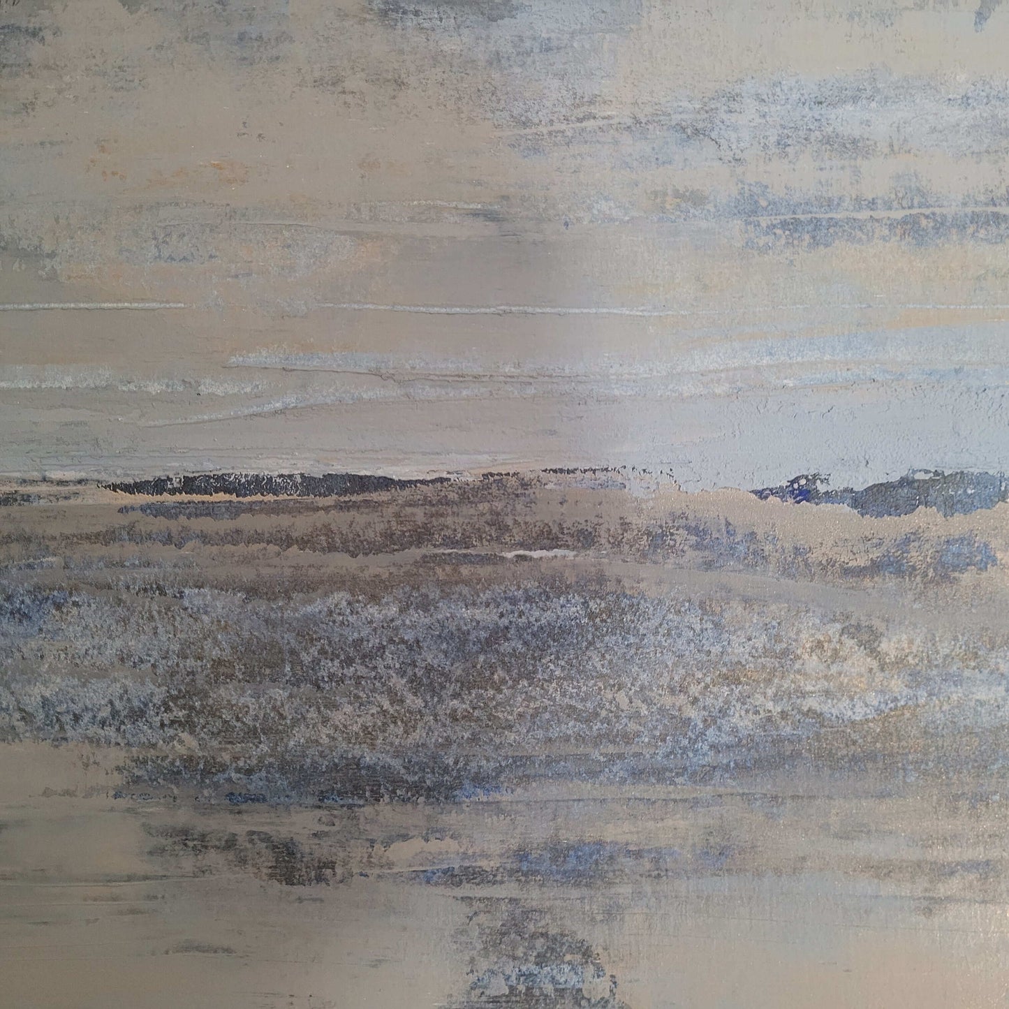 Acrylique sur papier 30x40cm paysage abstrait