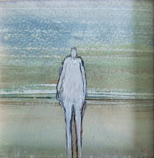 Acrylique sur papier 10x10cm- nature humaine - 2