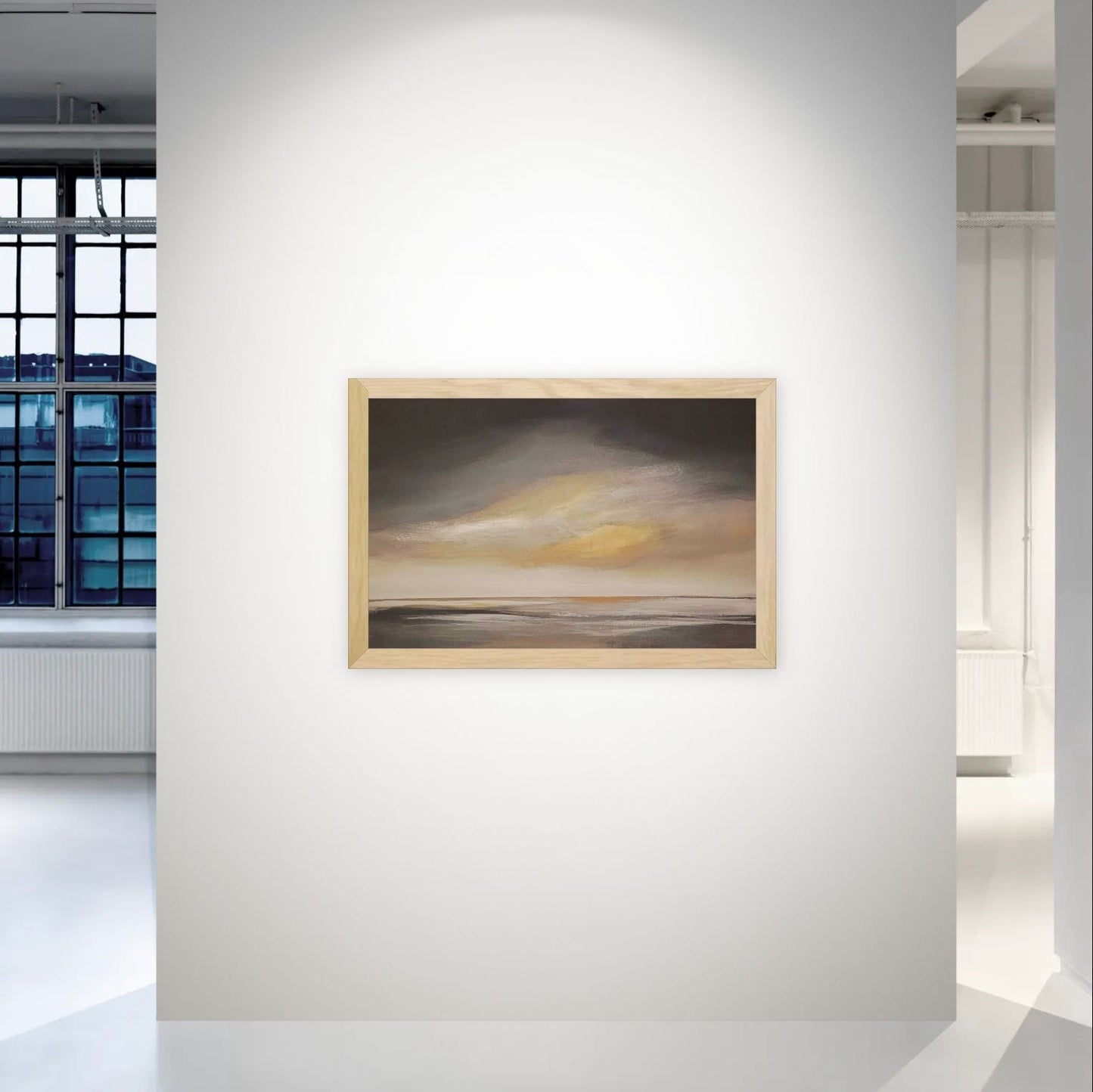 Acrylique sur toile 92x60 cm, paysage marin