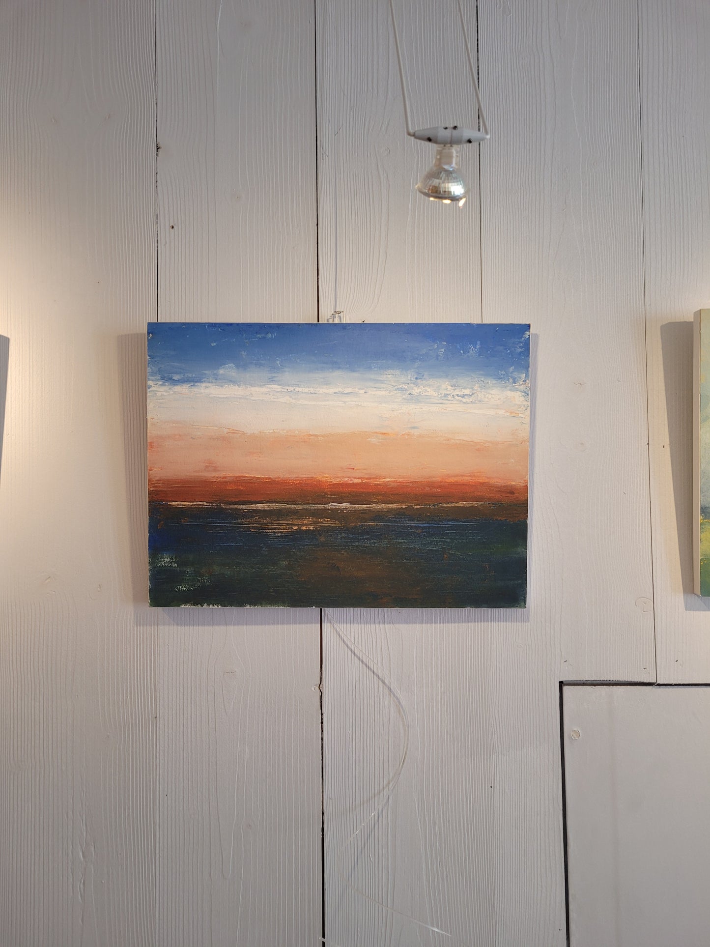 Acrylique sur papier 30x40 paysage abstrait - 7