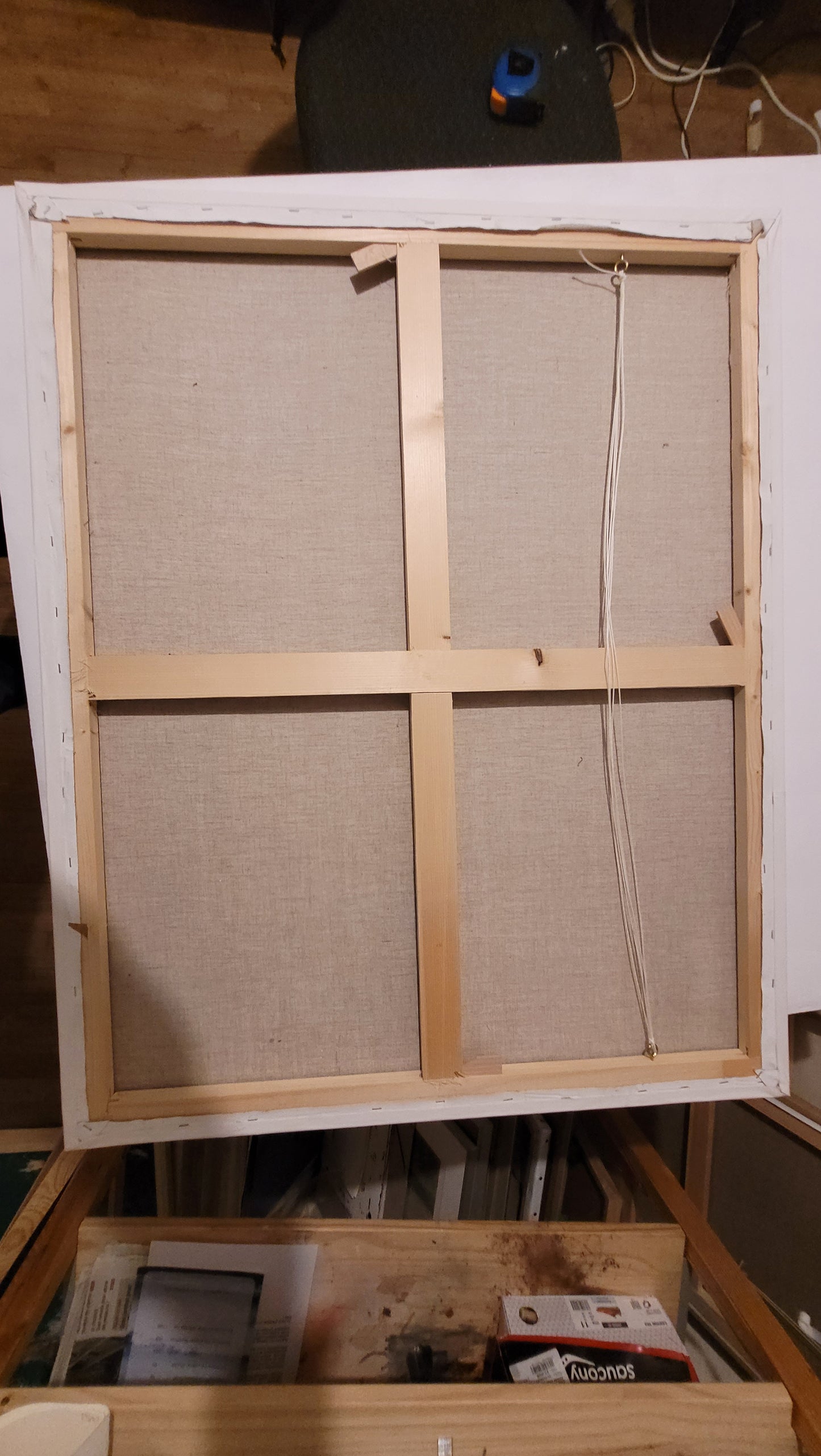 acrylic on canvas abstract landscape 100x81cm