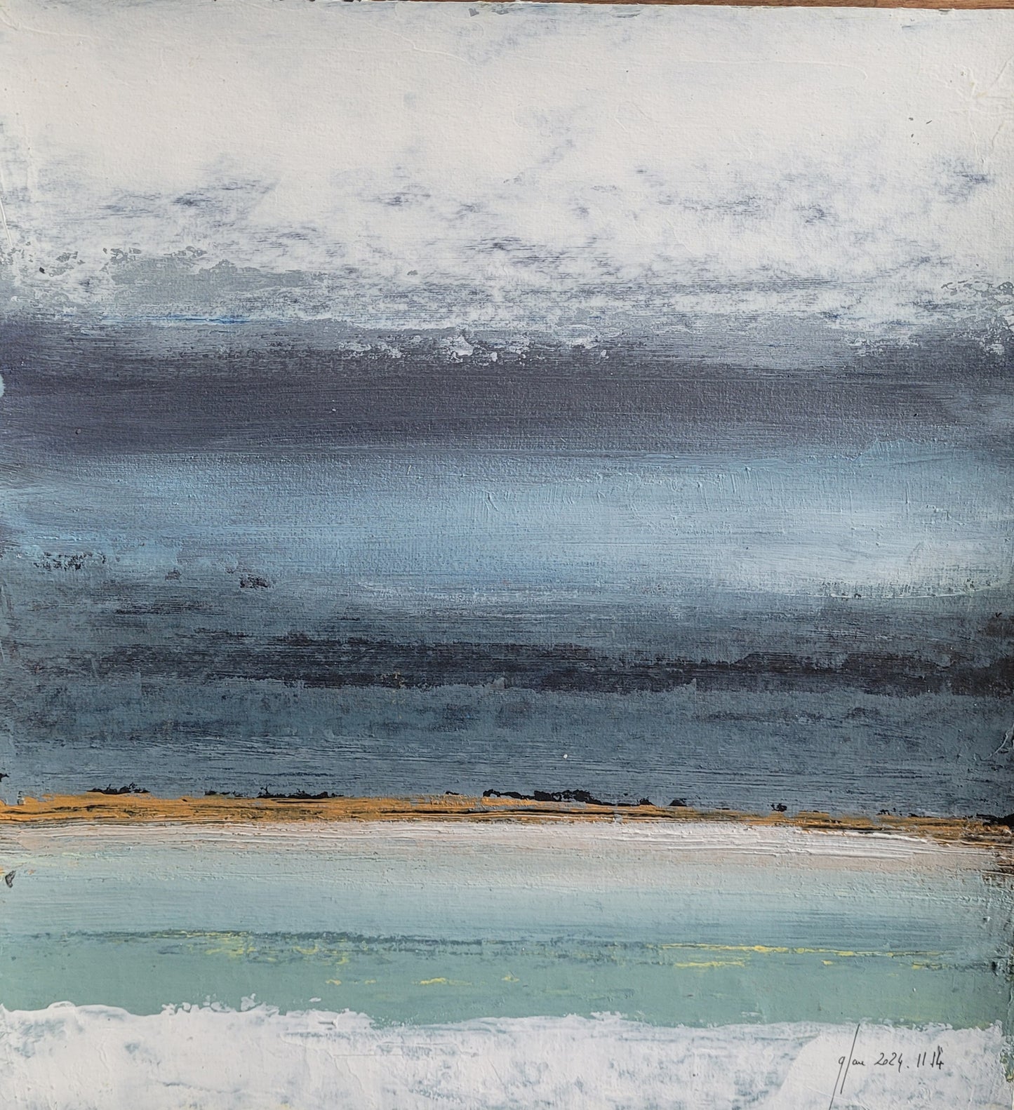 Acrylique sur papier 30x40cm paysages abstrait  - 7