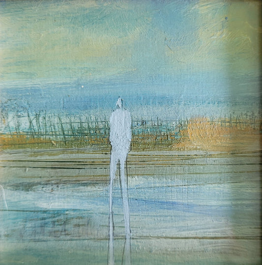 Acrylique sur papier 10x10cm- nature humaine - 4