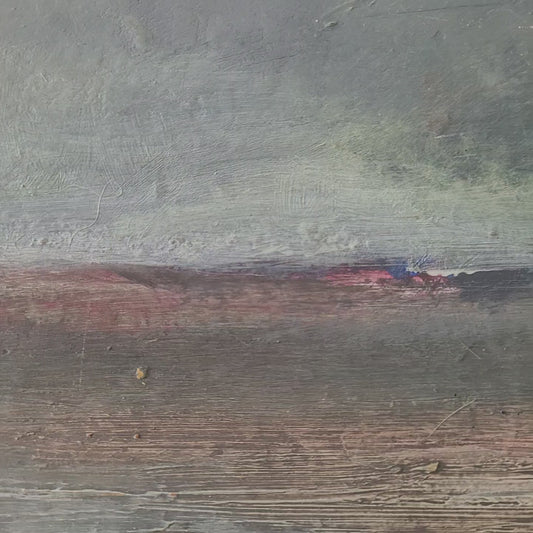 paysage abstrait acrylique 30x30cm - Tempete