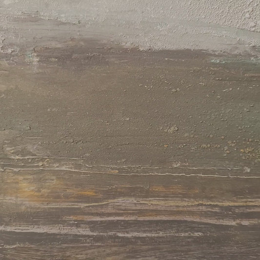 paysage abstrait acrylique 30x30cm - Hiver blanc