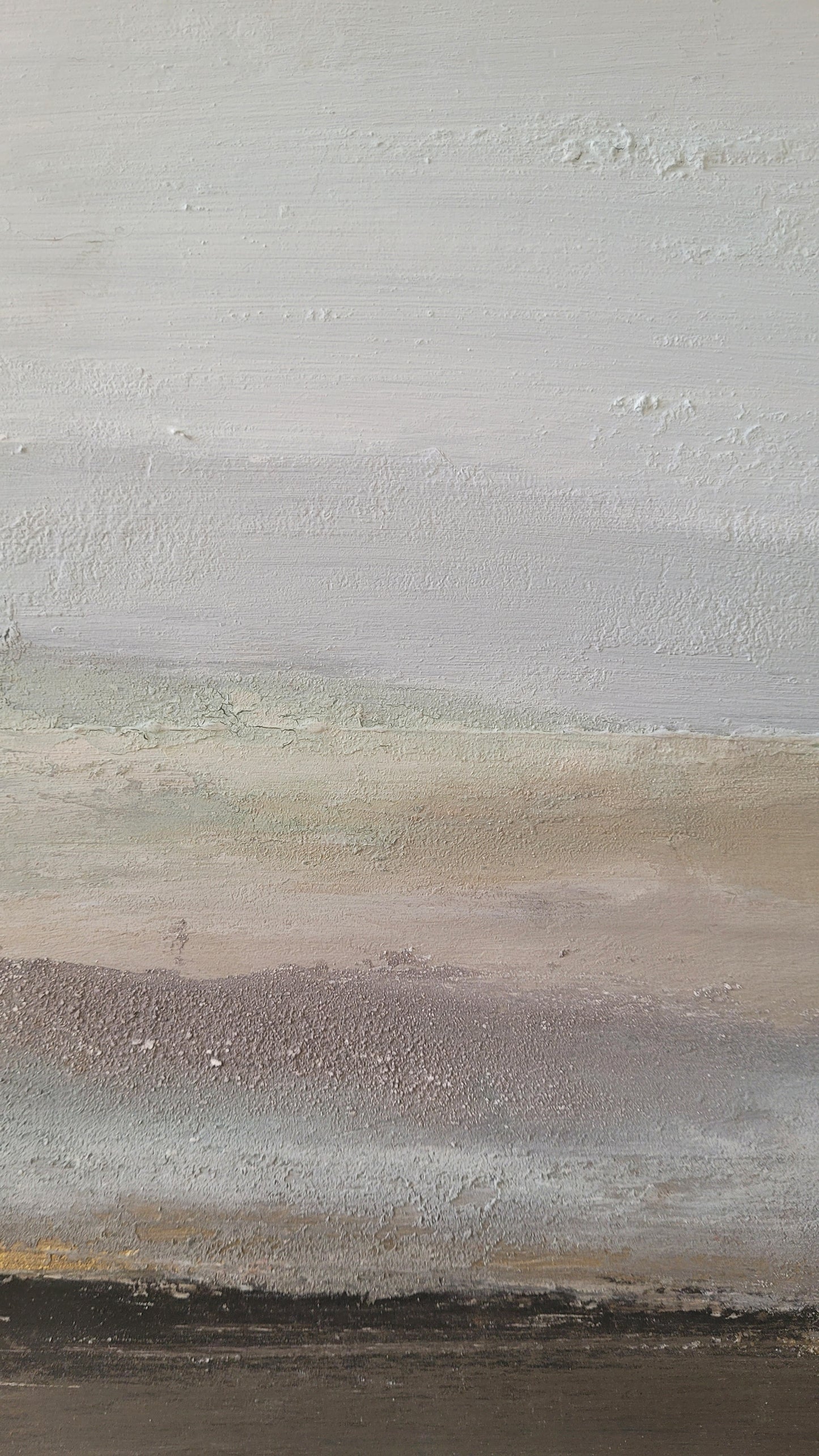 paysage abstrait acrylique 30x30cm - Hiver blanc 2