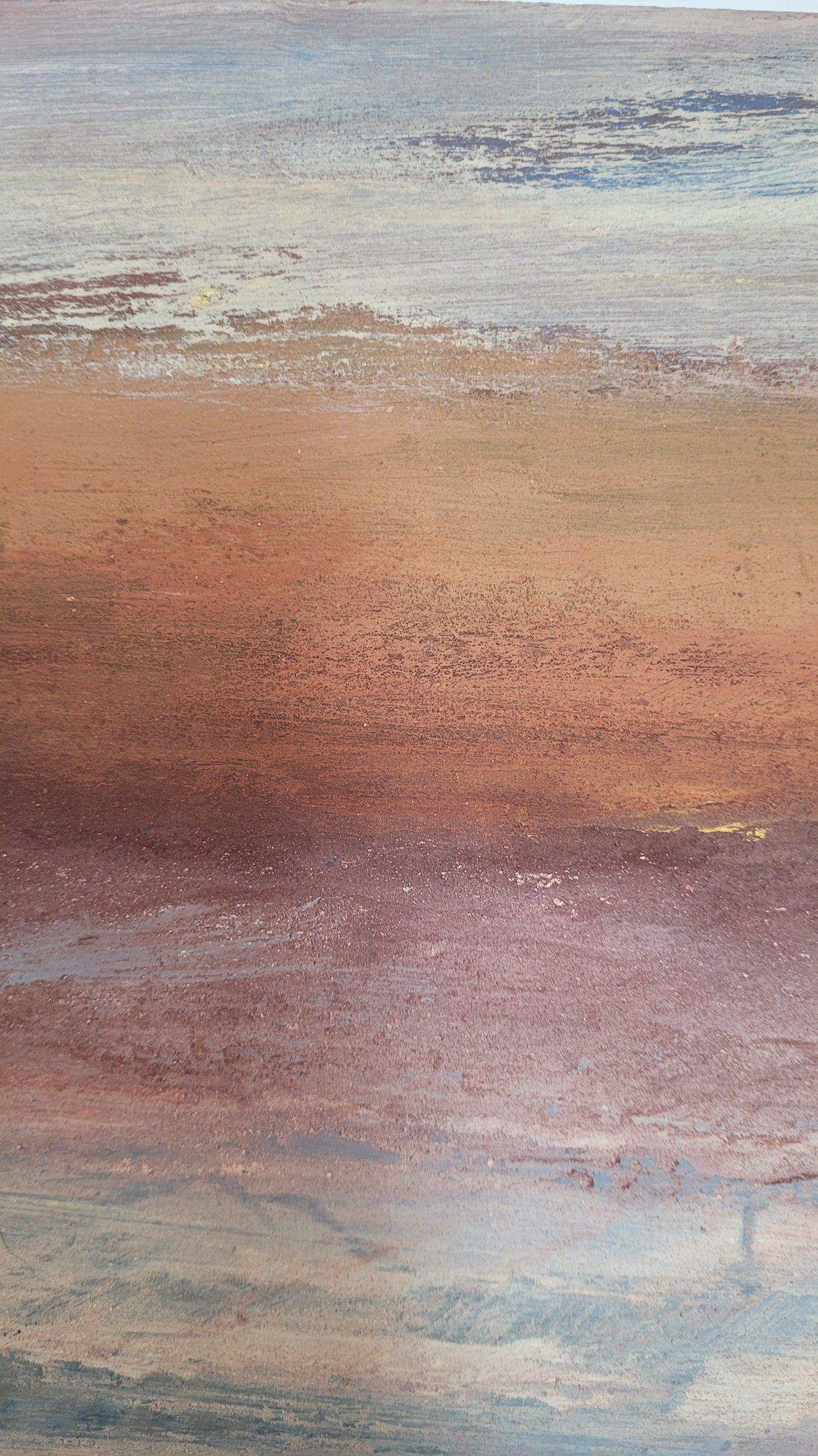 paysage abstrait acrylique 30x30cm - Souvenirs