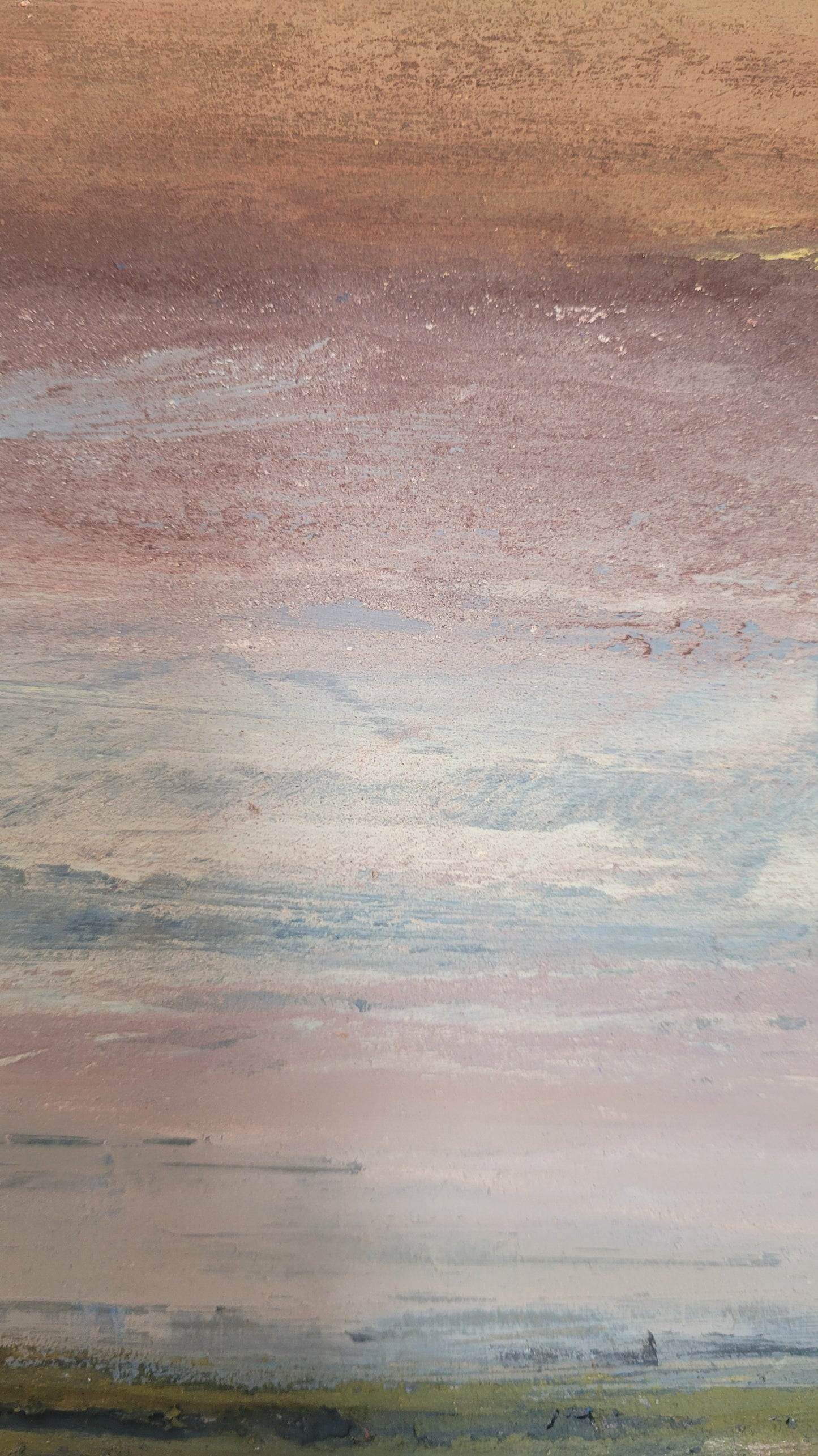 paysage abstrait acrylique 30x30cm - Souvenirs