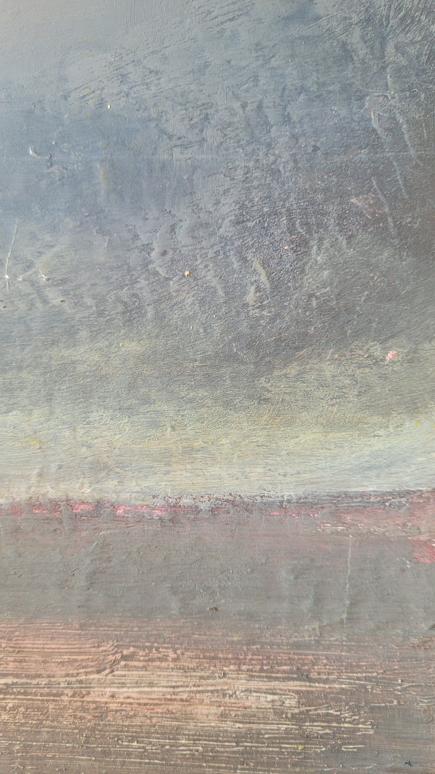 paysage abstrait acrylique 30x30cm - Tempete