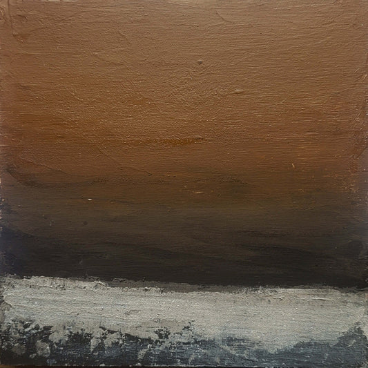 paysage abstrait acrylique 10x10cm - les jours 2