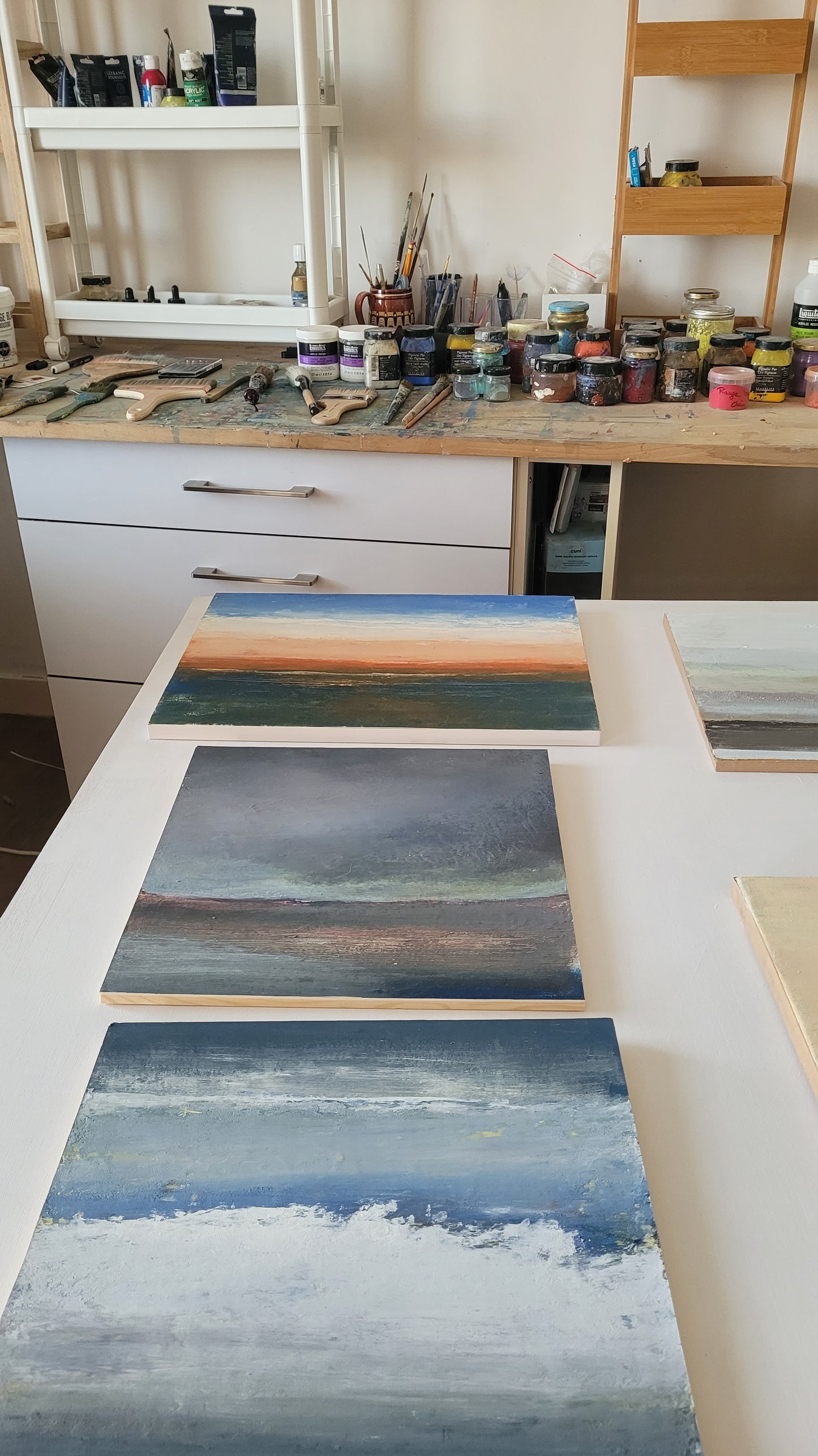 abstract acrylic landscape painting 30x40 - 7