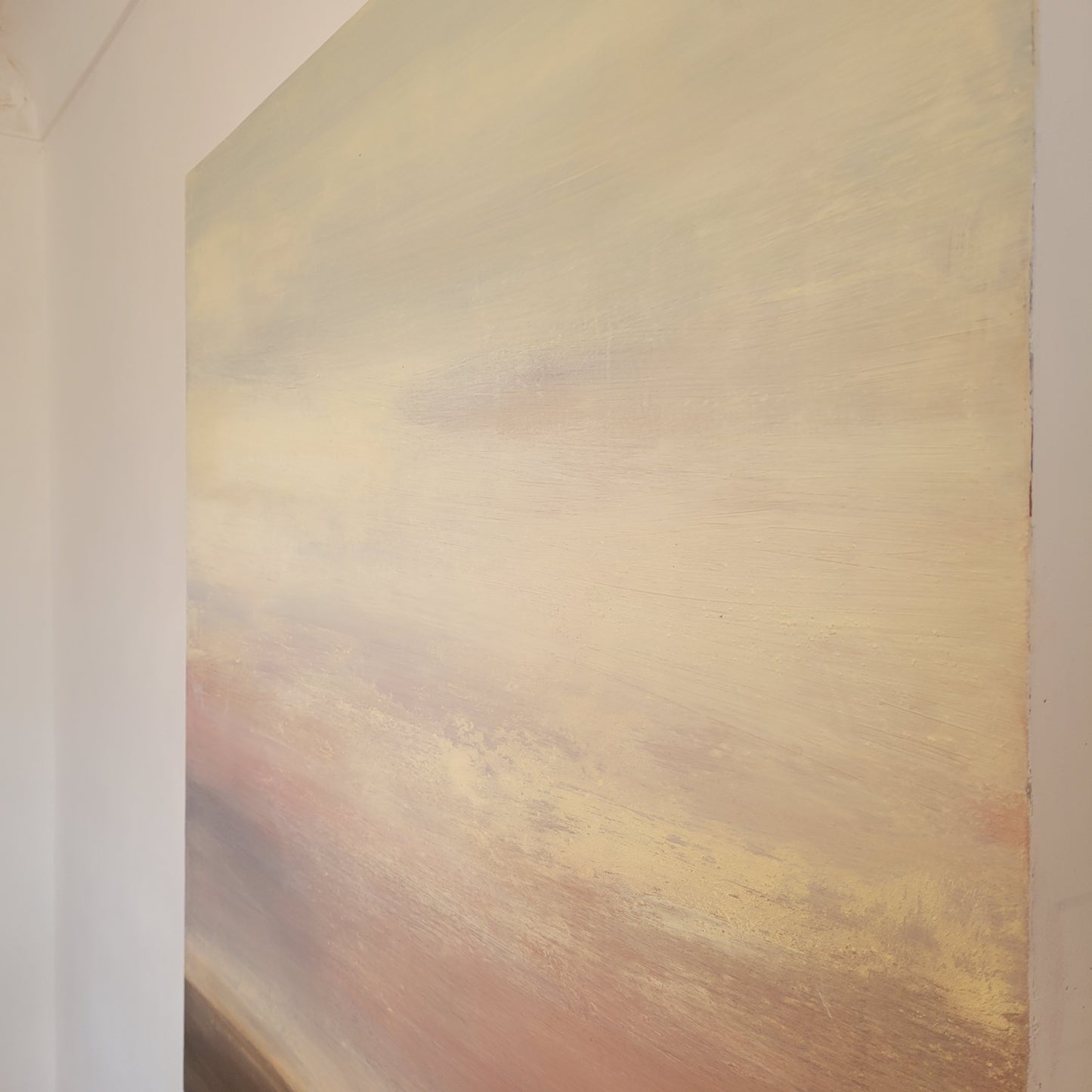 peinture acrylique sur toile paysage abstrait 100x100