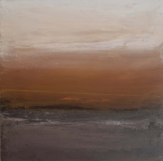 paysage abstrait acrylique 10x10cm - les jours 3