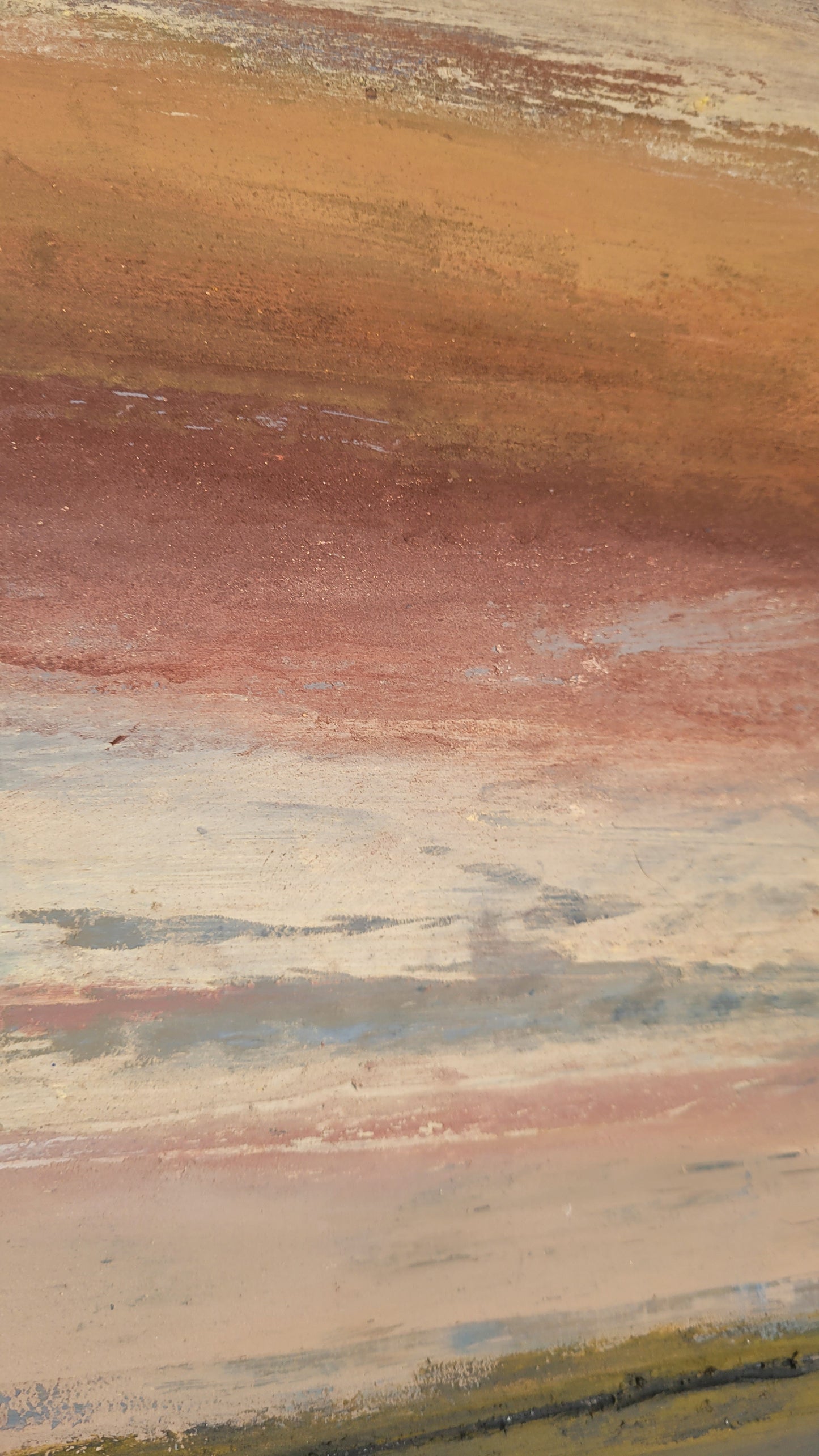 paysage abstrait acrylique 30x30cm - Souvenirs