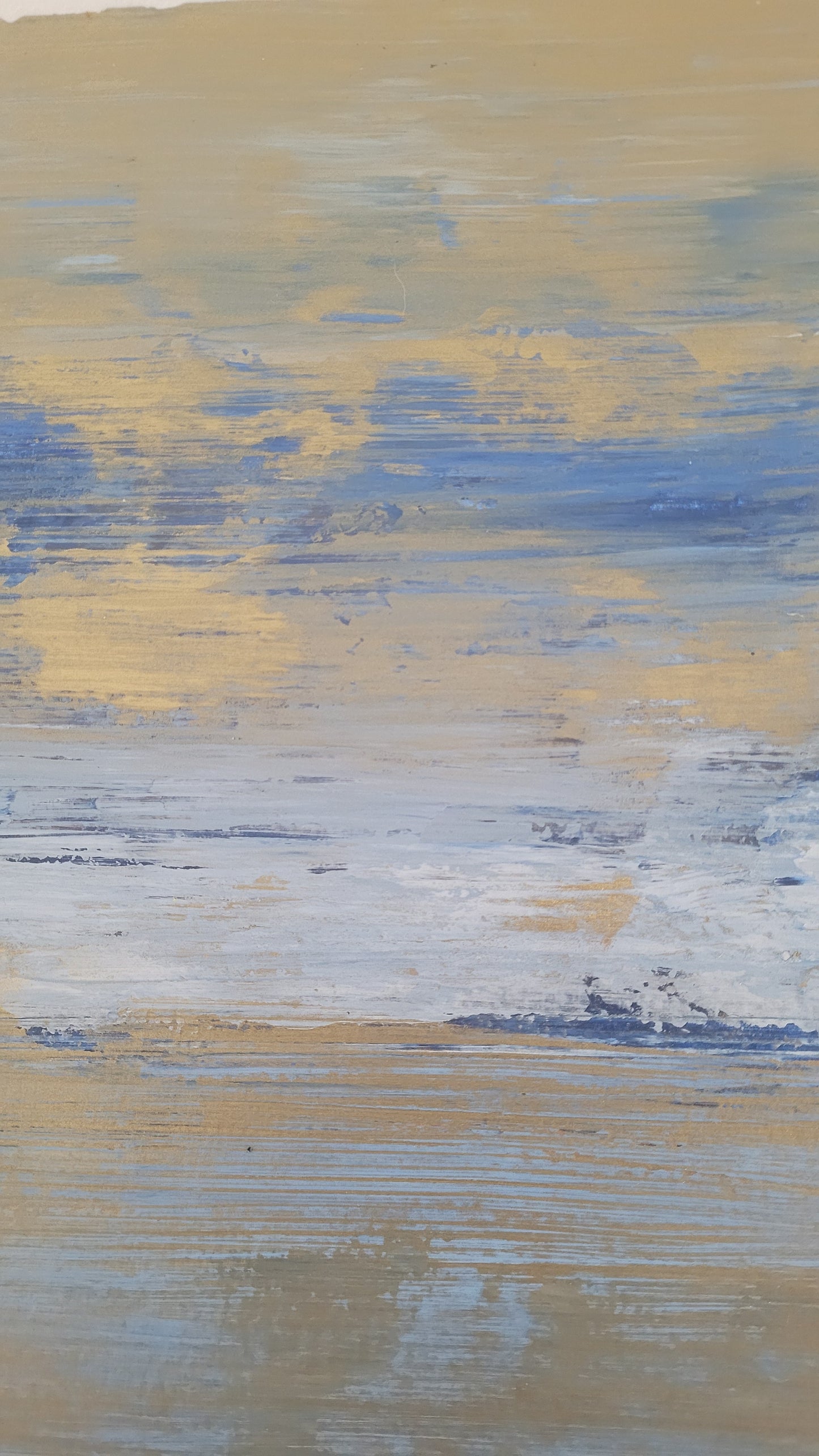 peinture acrylique paysage abstrait 30x40cm - 8