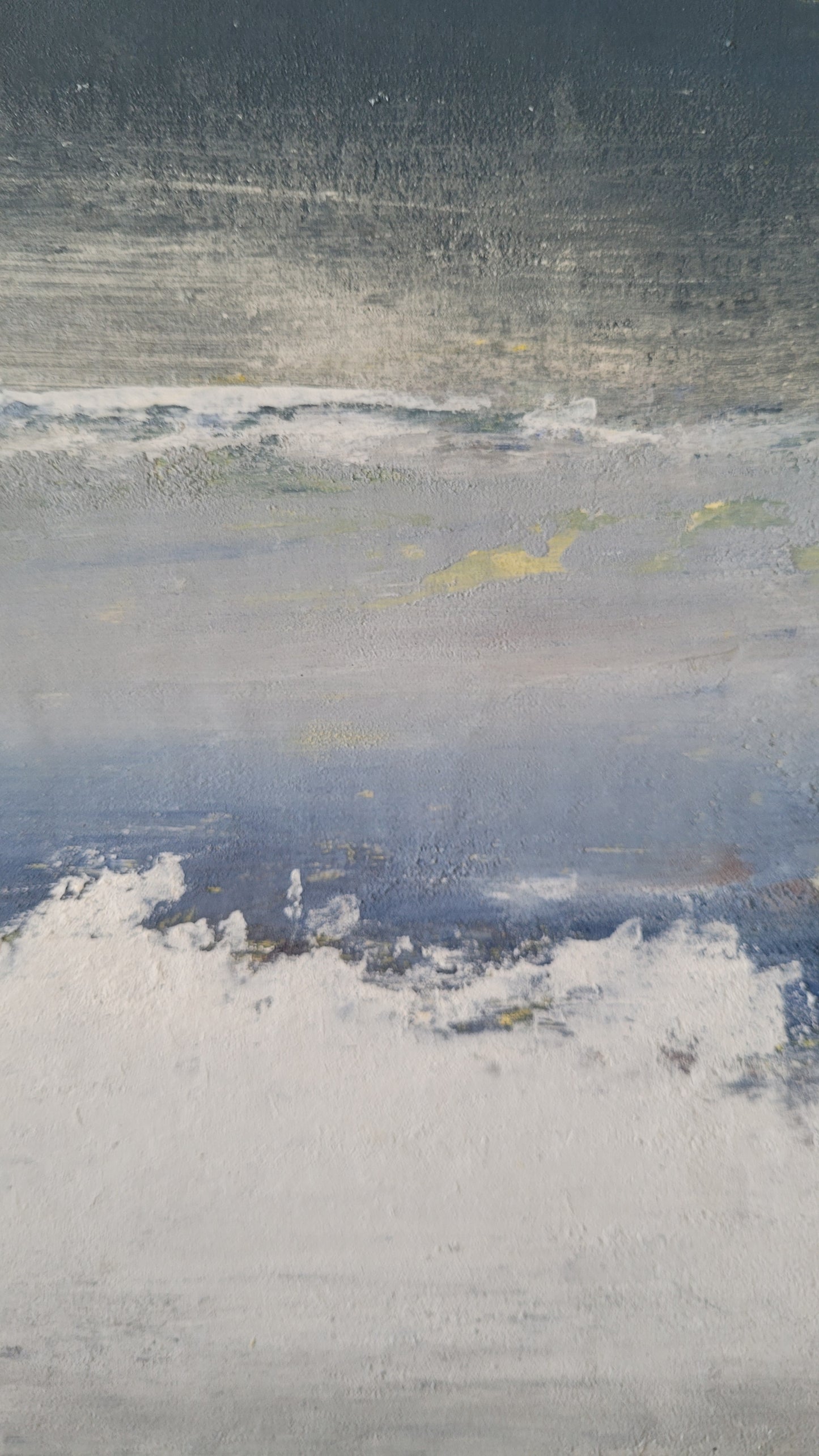 peinture acrylique paysage abstrait 30x30