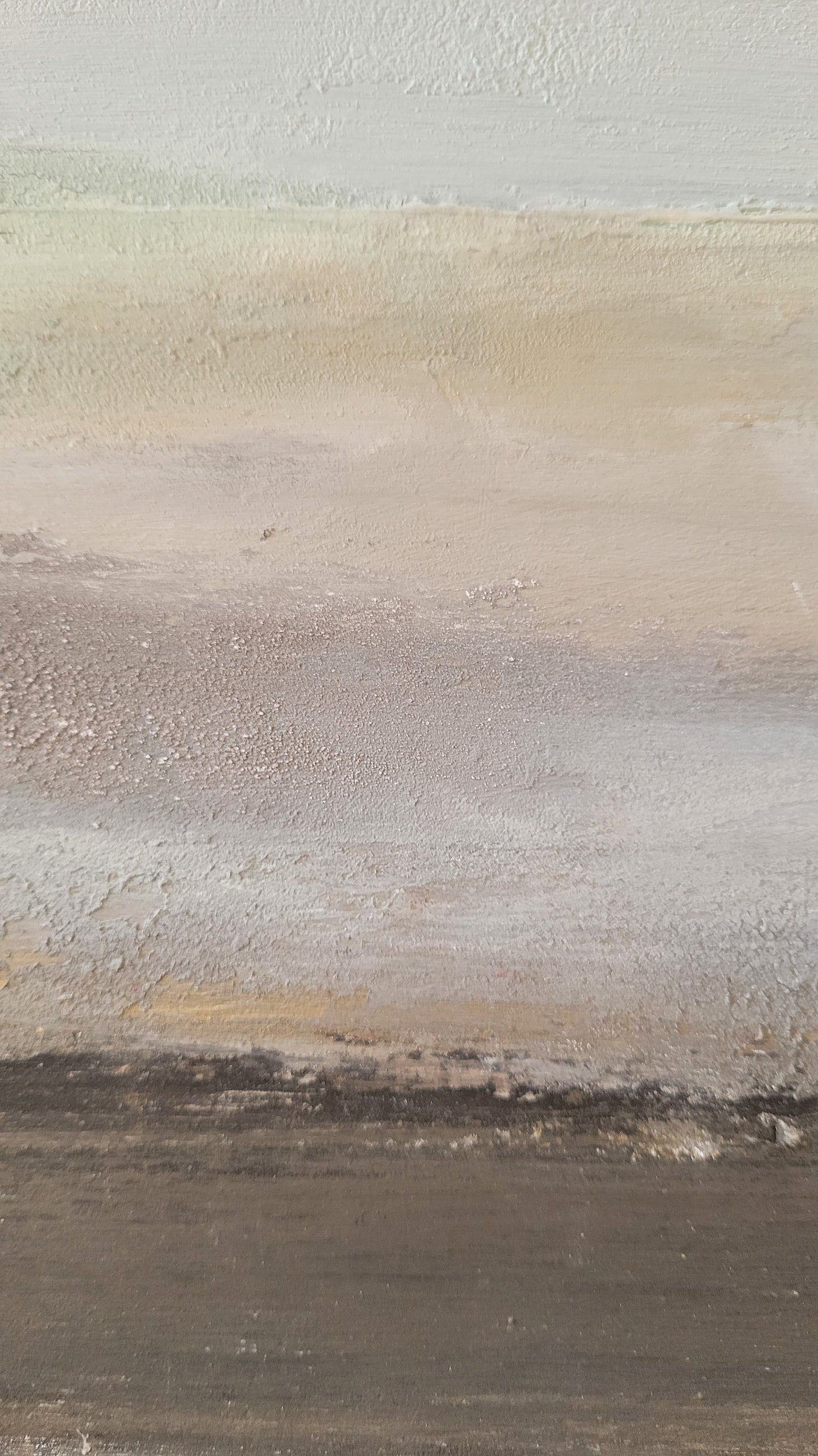 paysage abstrait acrylique 30x30cm - Hiver blanc 2