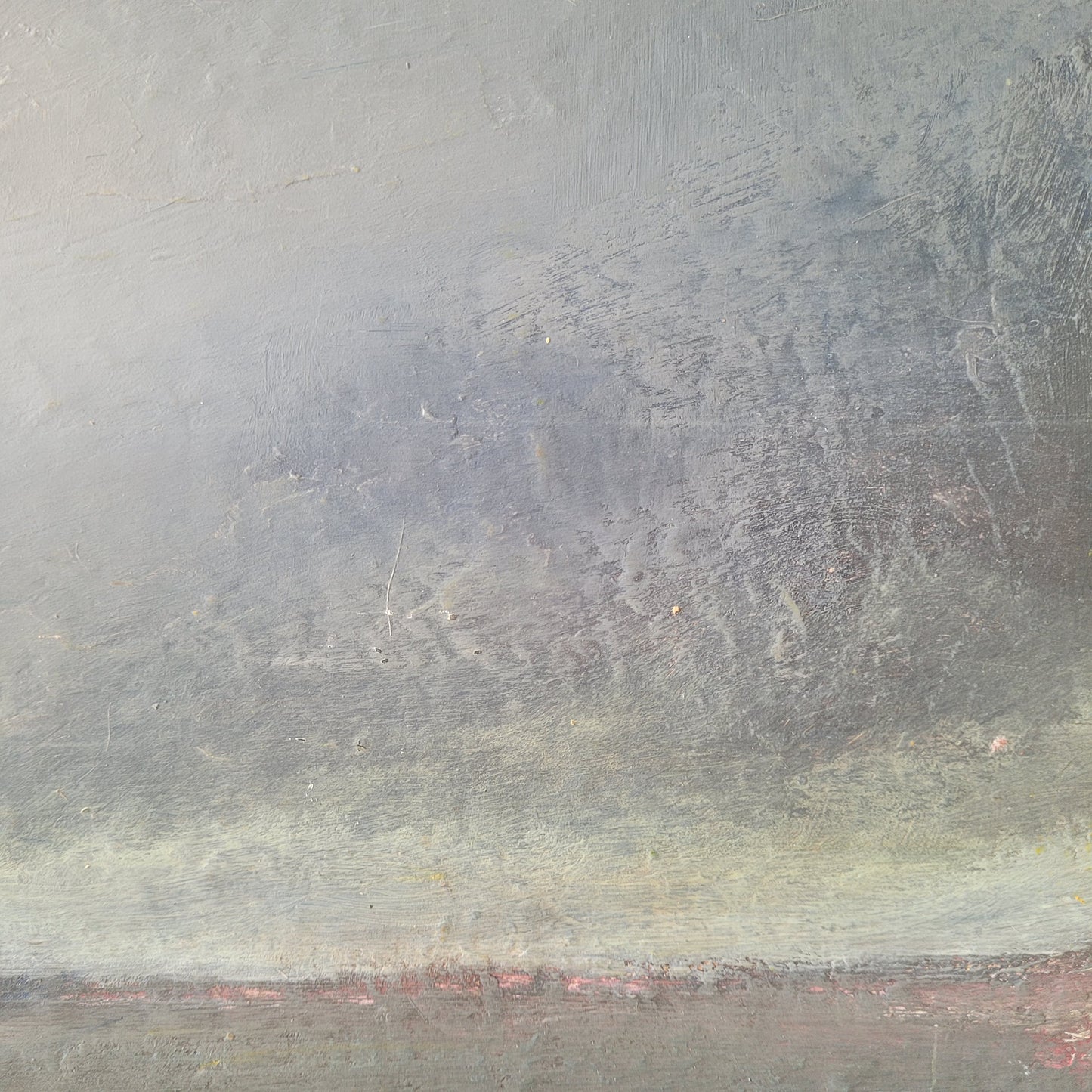 paysage abstrait acrylique 30x30cm - Tempete