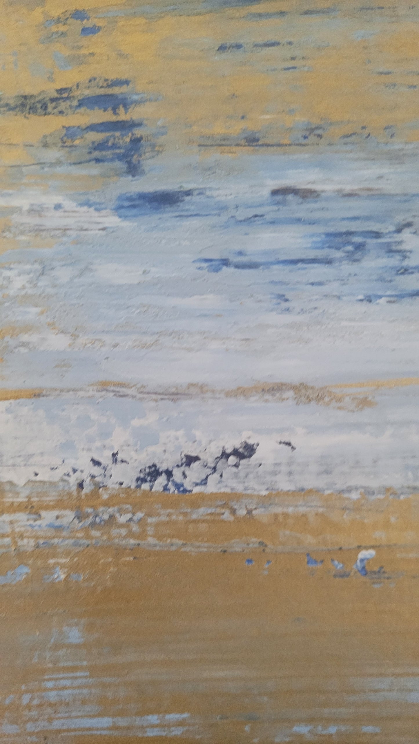 peinture acrylique paysage abstrait 30x40cm - 8