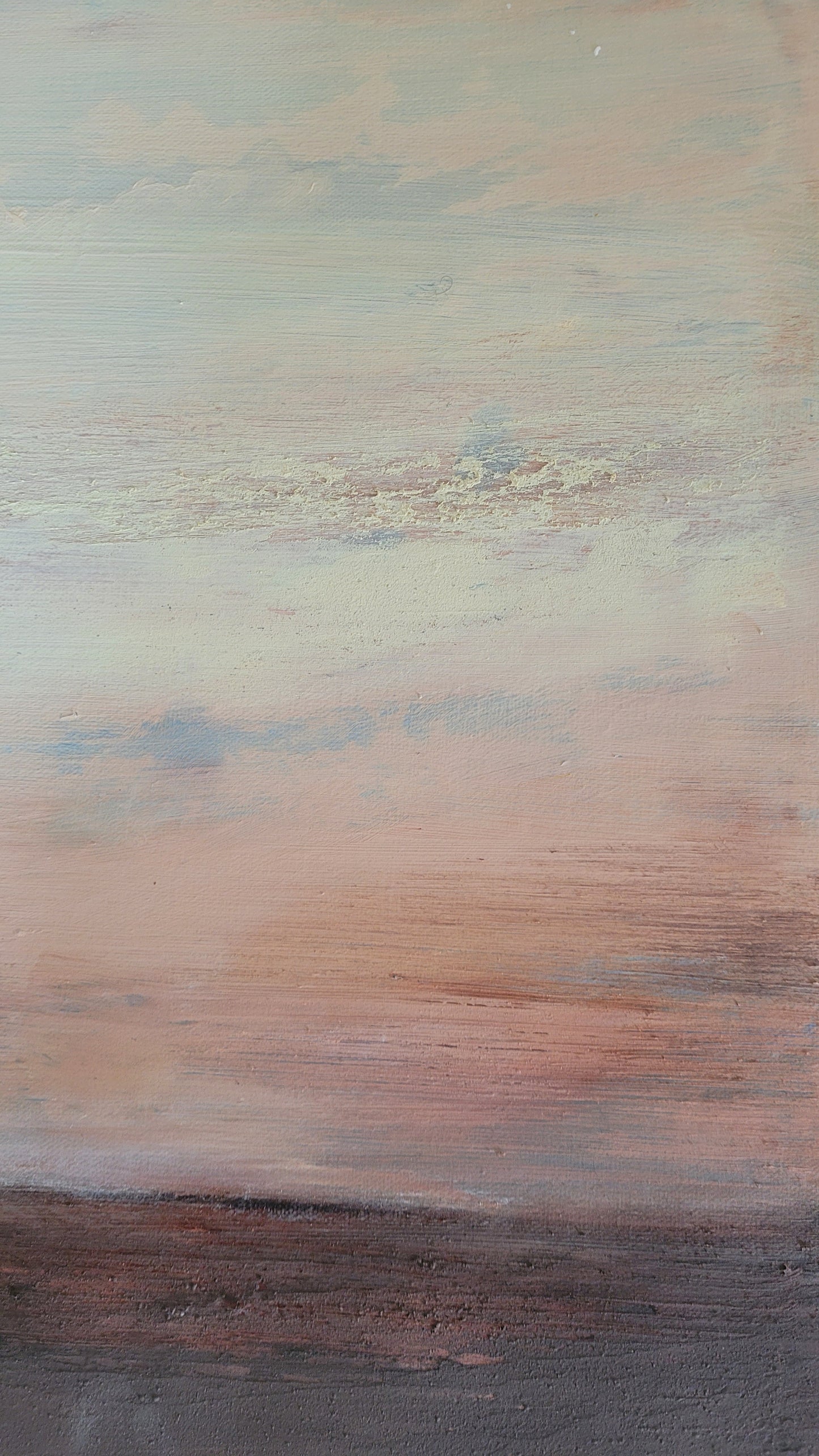 peinture acrylique sur toile paysage abstrait 40x40