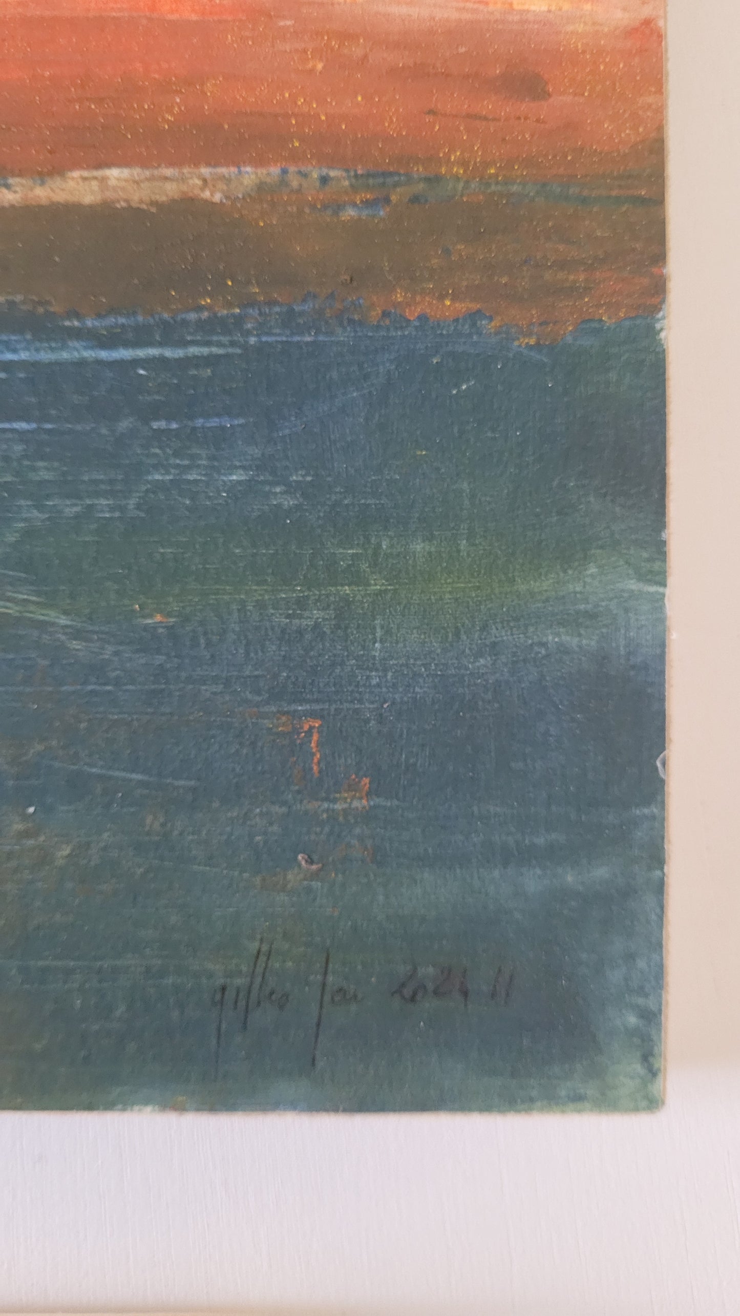 abstract acrylic landscape painting 30x40 - 7