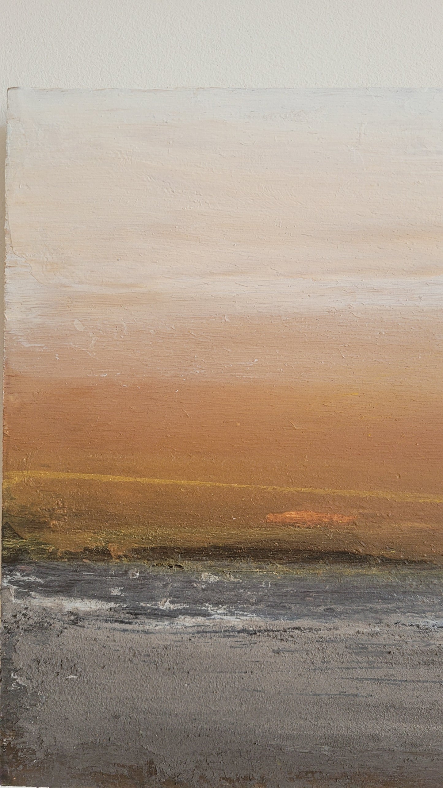 paysage abstrait acrylique 10x10cm - les jours 3