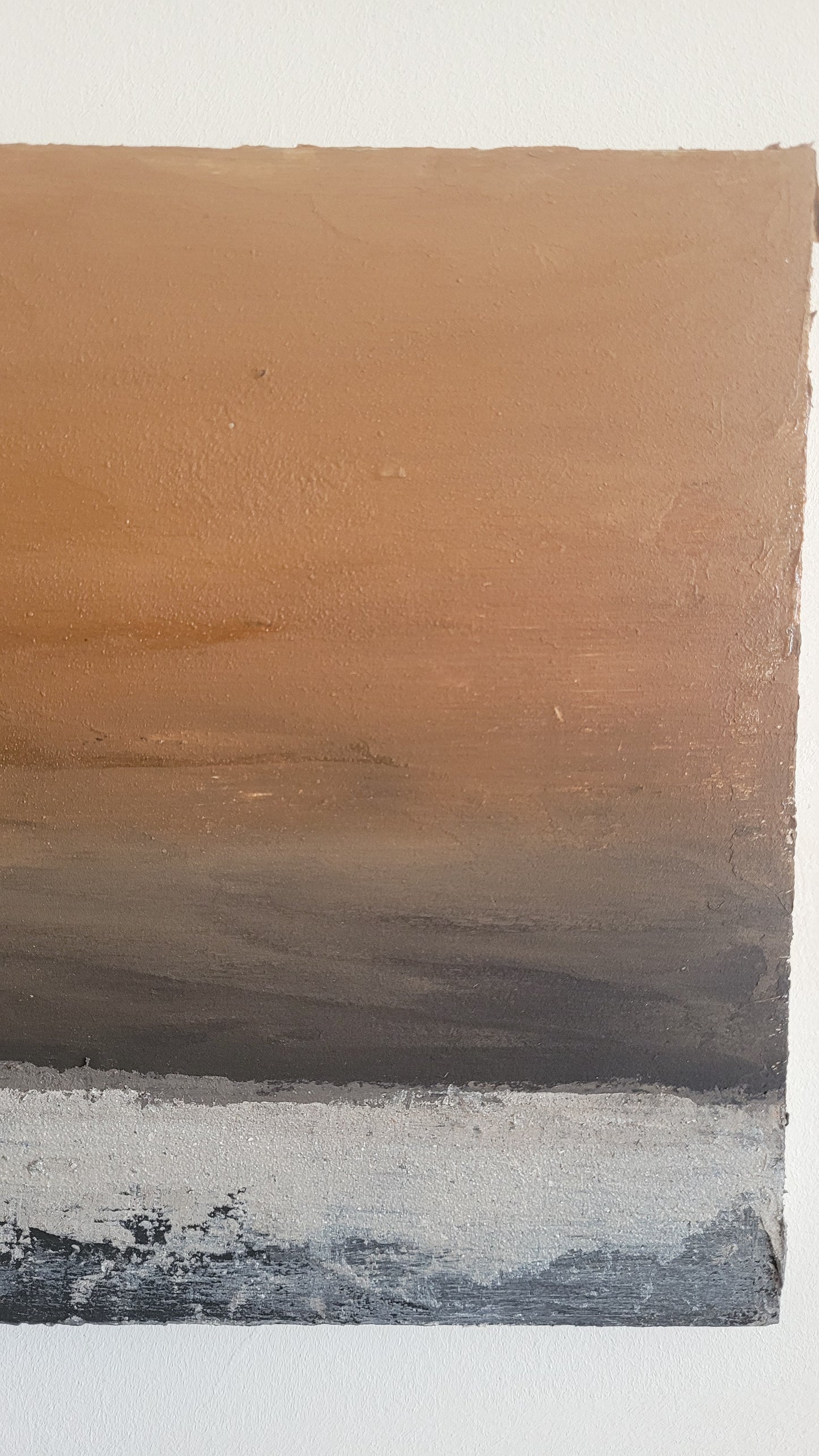 paysage abstrait acrylique 10x10cm - les jours 2