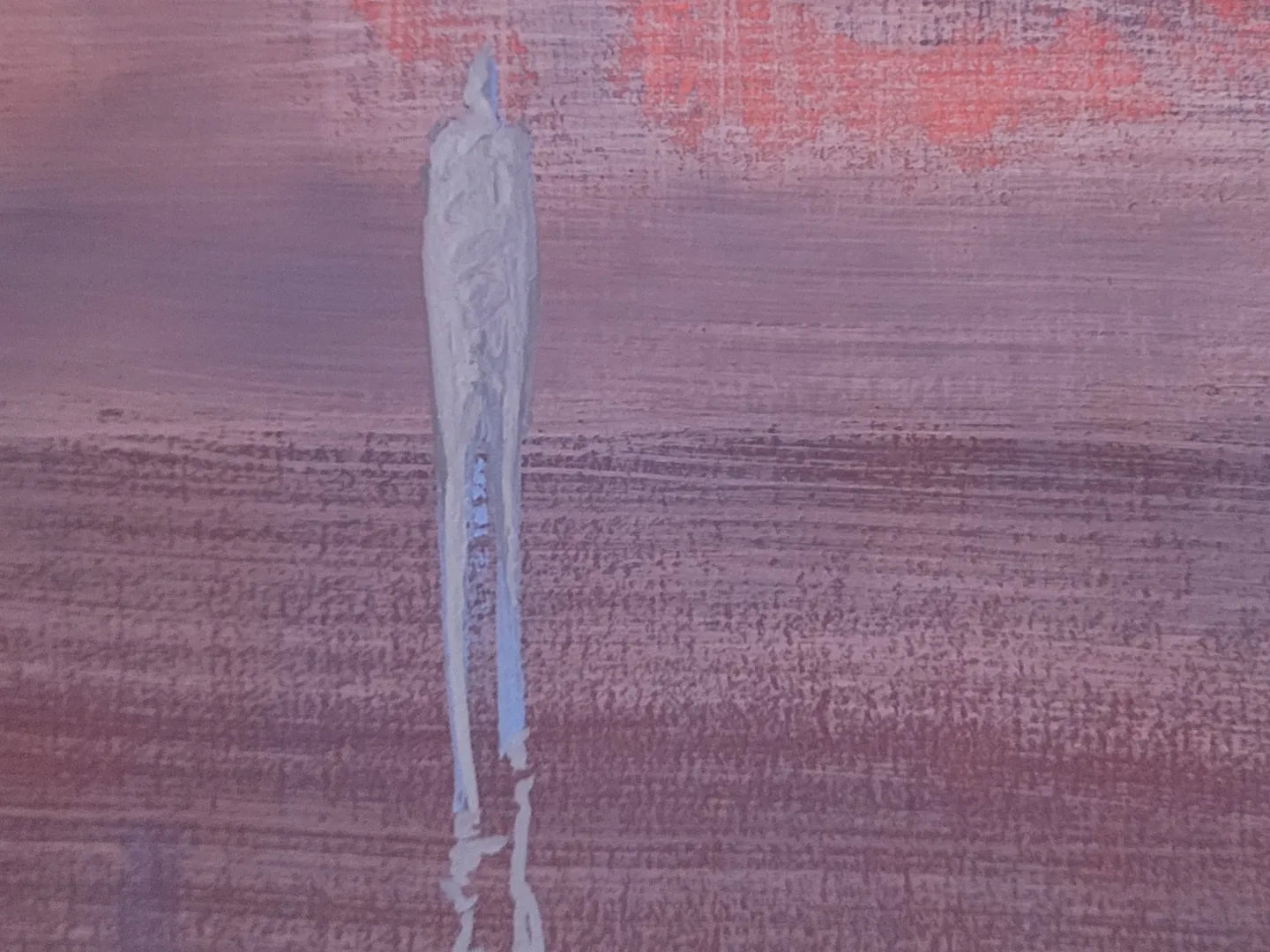 Gofun et pigments sur papier 30x40